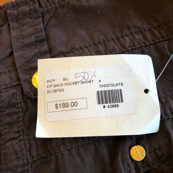 Billy Blues long cotton zip detail short - Picture 2 of 8